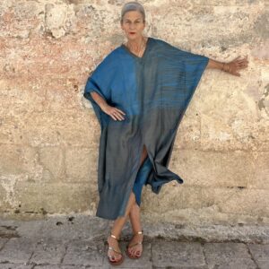 Maritime Kaftan Handloomed Silk N.2