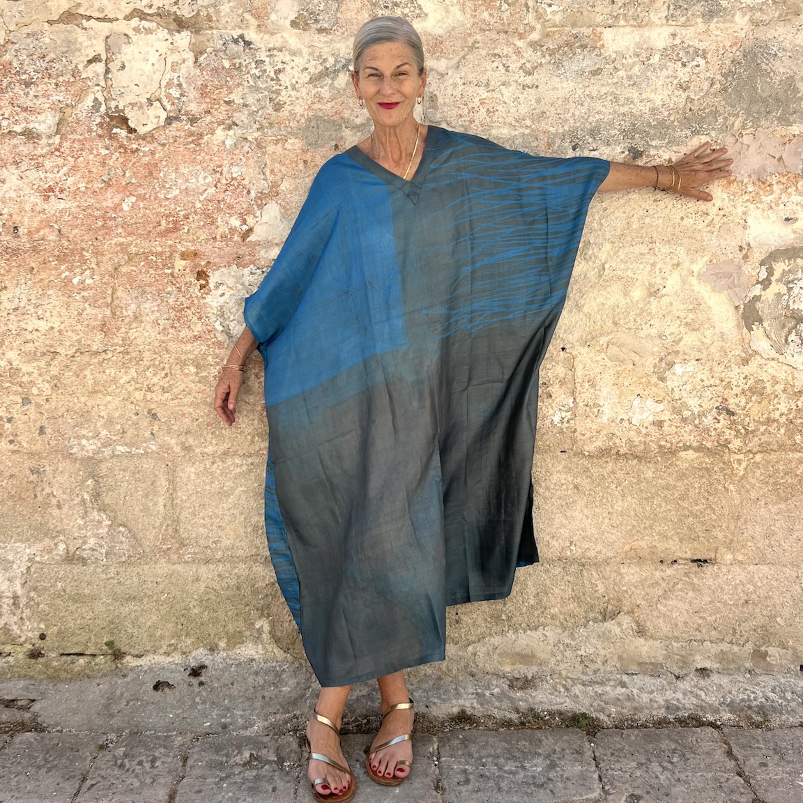 Maritime Kaftan Handloomed Silk N.2 - Image 3