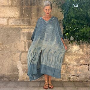 Maritime Kaftan Handloomed Silk No. 1