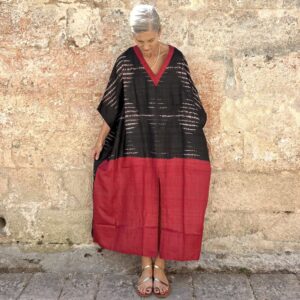 Maritime Kaftan Handloomed Silk N. 3