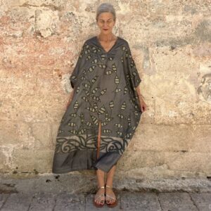 Maritime Kaftan Handloomed Silk N. 4
