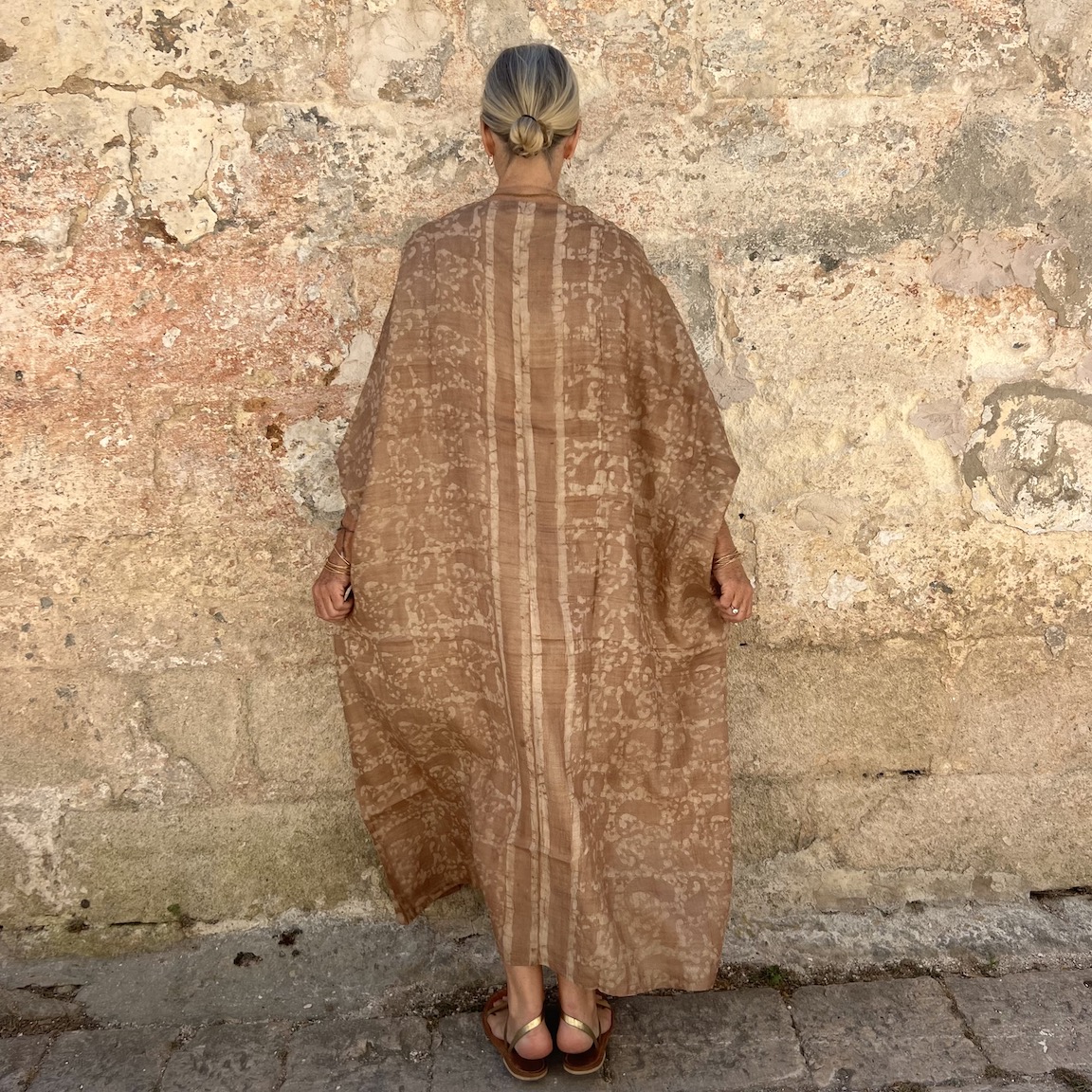 Maritime Kaftan Handloomed Silk N. 6 - Image 3