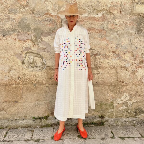 Mii Dress Niki Hand Embroidered Long Sleeve Dress