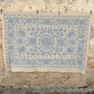 Baby Blue Plain Suzani