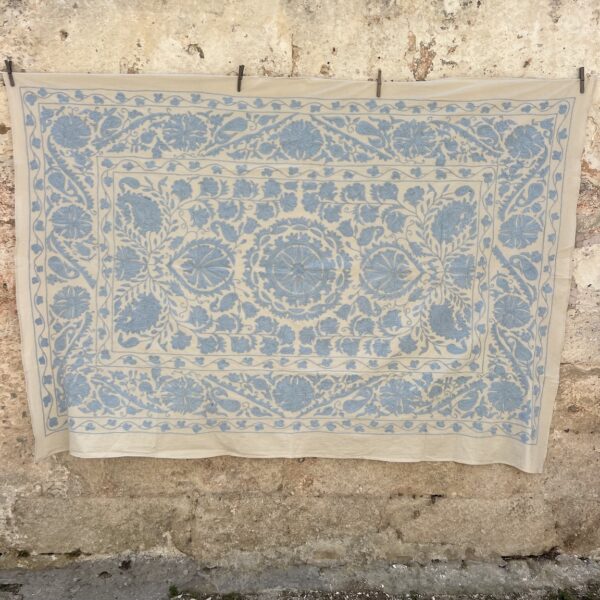 Baby Blue Plain Suzani
