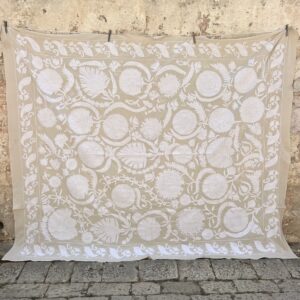 Plain White Double Suzani