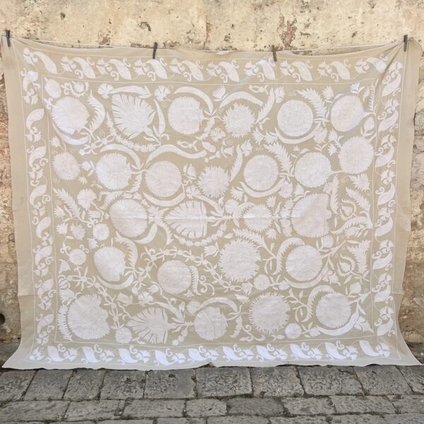 Plain White Double Suzani