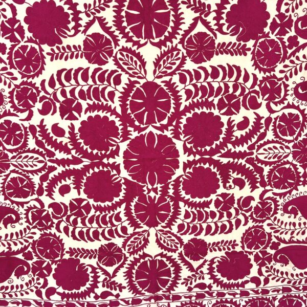 Plain Fucsia Double Suzani - Image 2