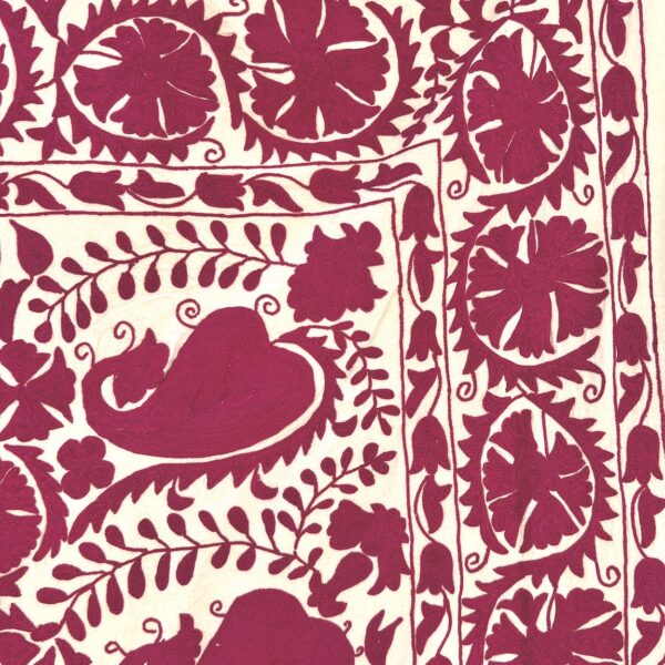 Plain Fucsia Double Suzani - Image 3