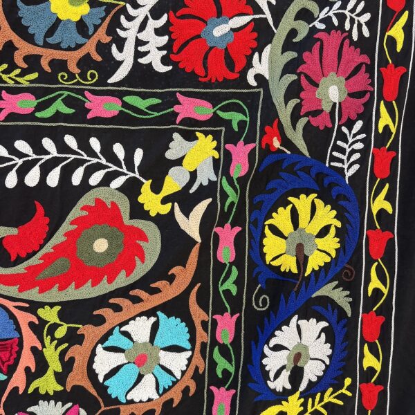 Black Suzani N. 23B - Image 3
